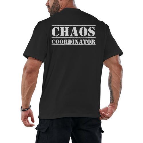 Chaos Coordinator Teacher Mom & Parents Men's Back Print T-Shirt - teacherstshirts.com DE