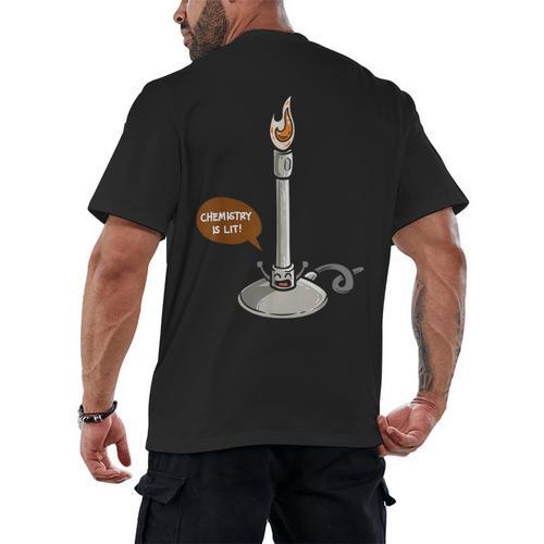 Chemistry Burner Science Lover Biology Chemistry Teacher Men's Back Print T-Shirt - teacherstshirts.com