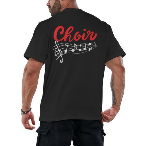 Choir Chorister Choir Teacher Choir Director Men's Back Print T-Shirt - teacherstshirts.com
