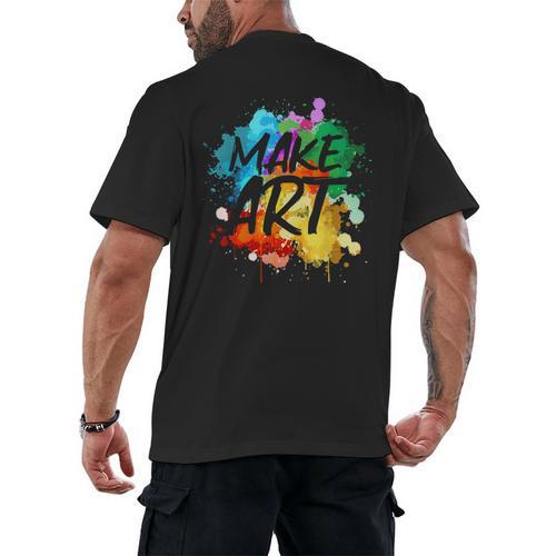 Cool Art For Men Women Artist Teacher Painter Artists Paint Men's Back Print T-Shirt - teacherstshirts.com UK