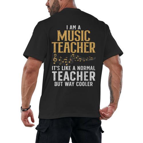 Cool Music Teacher Art For Men Women School Orchestra Coach Men's Back Print T-Shirt - teacherstshirts.com
