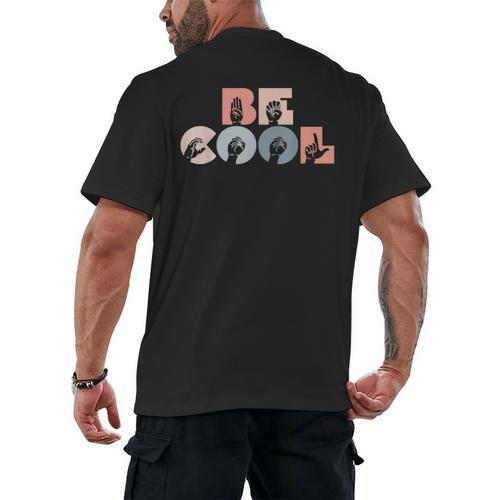 Cool Sign Language ASL Teacher Deaf People ASL Interpreter Men's Back Print T-Shirt - teacherstshirts.com UK