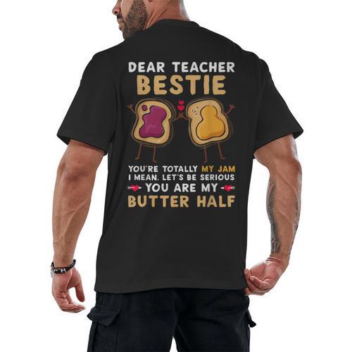 Dear Teacher Bestie You'Re Totally My Jam Shirt Kids Men's Back Print T-Shirt - teacherstshirts.com