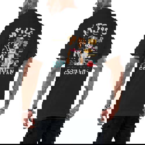 My Dog Ate My Lesson Plan Teacher Back To School Men&#x27;s Back Print T-Shirt - teacherstshirts.com