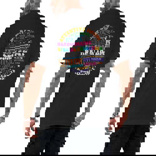 Educators Special Ed Teacher Special Education Dream Team Men&#x27;s Back Print T-Shirt - teacherstshirts.com