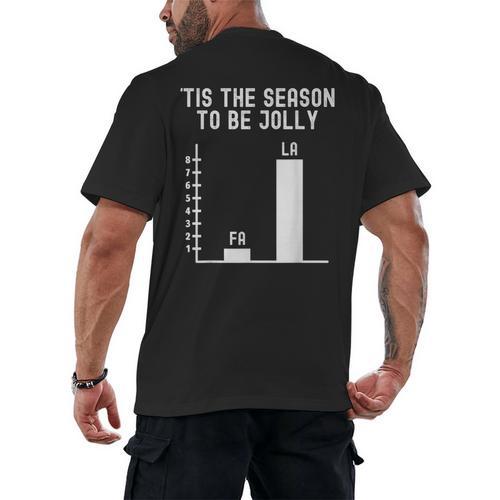 Fa La 8 Math Pun Math Teacher Christmas Men's Back Print T-Shirt - teacherstshirts.com UK