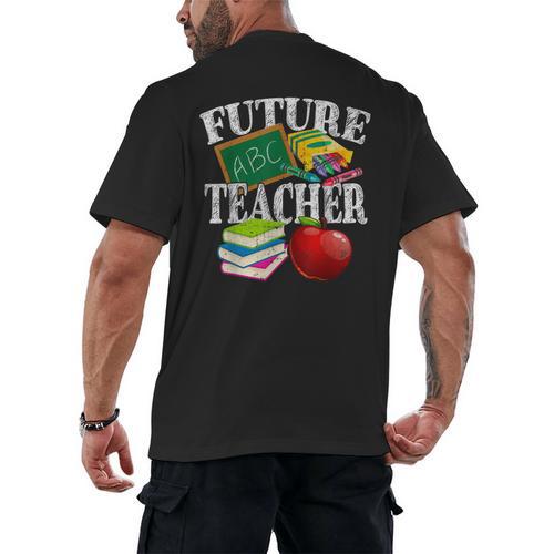 Future Teacher With Canyon And Book Teacher Men Women Girls Kids Men's Back Print T-Shirt - teacherstshirts.com DE