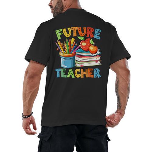 Future Teacher Costume For Kids Back To School Boy Girl Men's Back Print T-Shirt - teacherstshirts.com