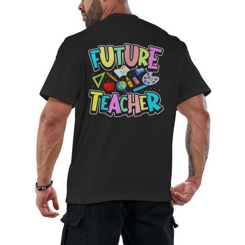 Future Teacher Kid's Career Men's Back Print T-Shirt - teacherstshirts.com AU