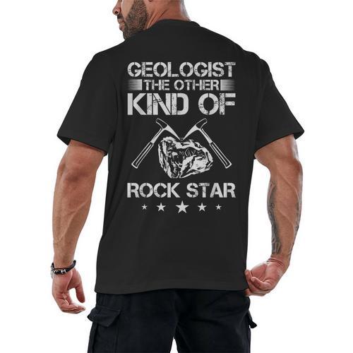 Geology Outfit Geology Teacher Geology Department Geologist Men's Back Print T-Shirt - teacherstshirts.com