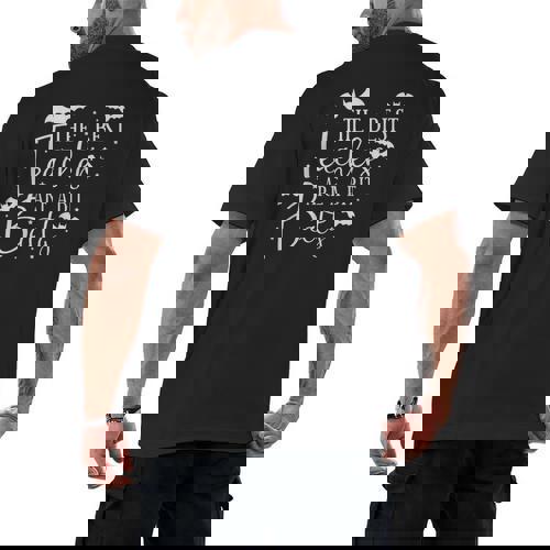 Halloween Best Teachers Are A Bit Batty Spooky Bats Men&#x27;s Back Print T-Shirt - teacherstshirts.com