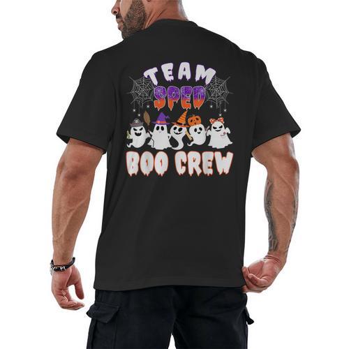 Halloween Costume Team SPED Teacher Special Education Men's Back Print T-Shirt - teacherstshirts.com DE