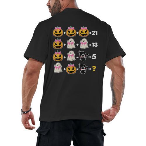 Halloween Math Teacher Men Women Order Of Operations Men's Back Print T-Shirt - teacherstshirts.com