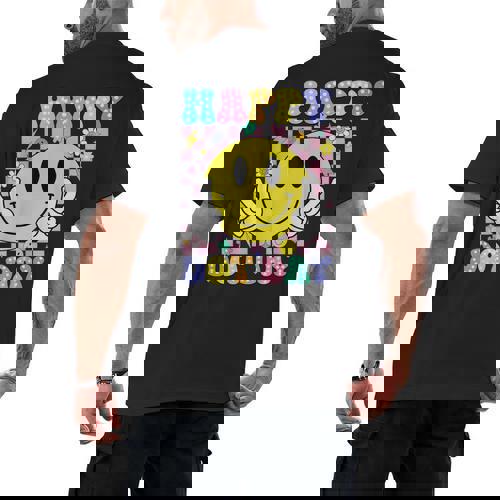 Happy Dot Day Shirts Teacher Student Girls Kids Smile Face Men&#x27;s Back Print T-Shirt - teacherstshirts.com