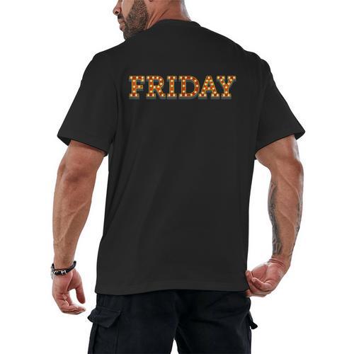 Happy Friday Love Fridays Fun Teacher For Men Women Men's Back Print T-Shirt - teacherstshirts.com UK