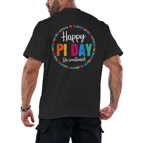 Happy Pi Day Pie Math Coach Teacher Pi Day Lover Nerdy Men's Back Print T-Shirt - teacherstshirts.com AU