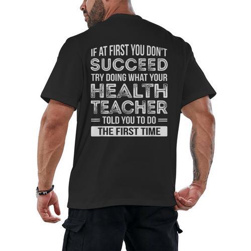 Health Teacher Tshirt Appreciation For Men Women Men's Back Print T-Shirt - teacherstshirts.com UK