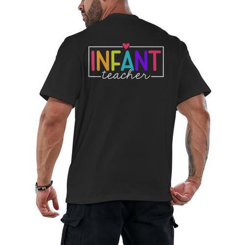 Infant Teacher Daycare Provider Childcare Teacher Men's Back Print T-Shirt - teacherstshirts.com DE