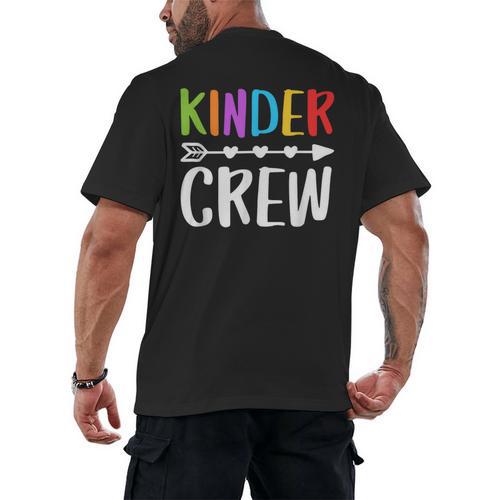 Kinder Crew Shirt Kindergarten Boy Girl Student Teacher Men's Back Print T-Shirt - teacherstshirts.com AU