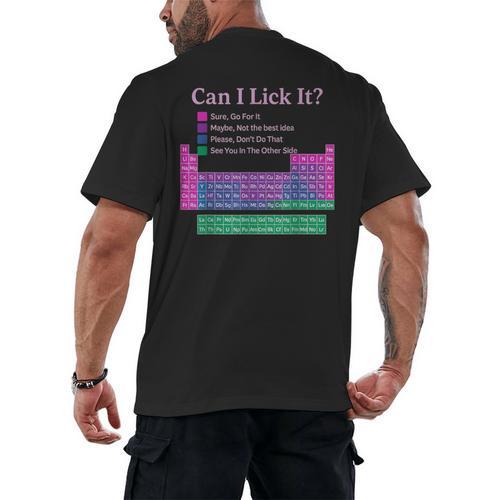 Can I Lick It Periodic Table Teacher Student Kids Men's Back Print T-Shirt - teacherstshirts.com AU