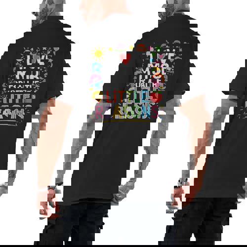 I Love My Job For All The Little Reasons Teacher Men&#x27;s Back Print T-Shirt - teacherstshirts.com