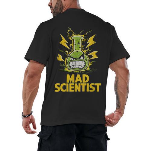 Mad Scientist Kids Youth Adult Science Teacher Chemistry Men's Back Print T-Shirt - teacherstshirts.com UK