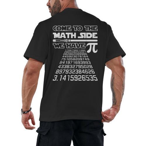 Come To The Math Side We Have Pie Shirt Pi Day Teacher Men's Back Print T-Shirt - teacherstshirts.com UK