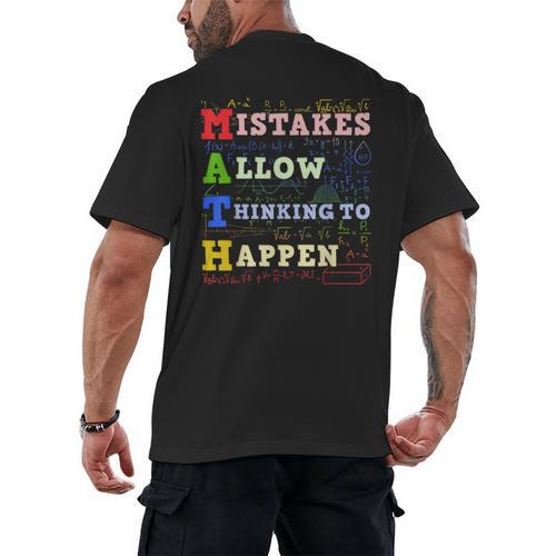 Math Teacher Math Student Mathematics Men's Back Print T-Shirt - teacherstshirts.com