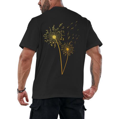 Music Note For Men Women Music Teacher Music Lover Men's Back Print T-Shirt - teacherstshirts.com AU