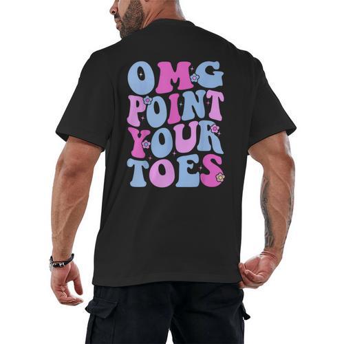 OMG Point Your Toes Dancing Teacher Tap Dancer Dance For Men Women Kids Men's Back Print T-Shirt - teacherstshirts.com DE