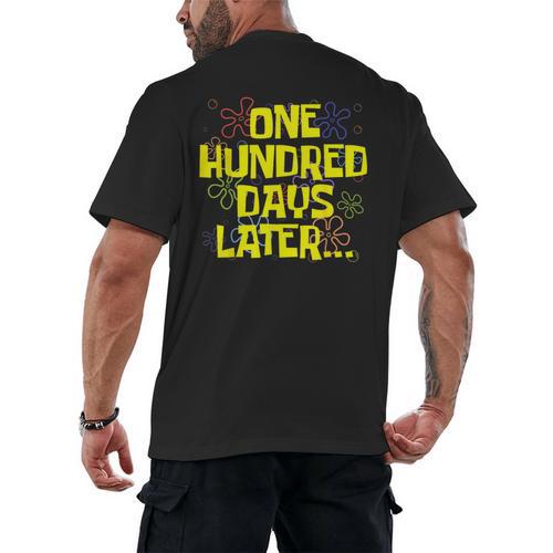 One Hundred Days Later 100th Day Of School Teacher Student Men's Back Print T-Shirt - teacherstshirts.com AU