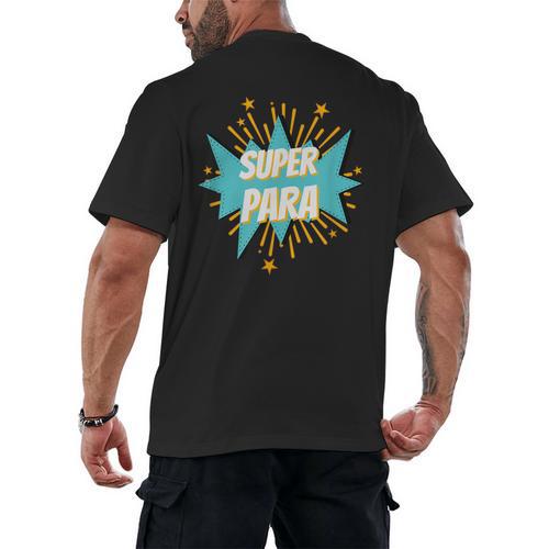 Para Shirt Super Para Paraprofessional Teacher Men's Back Print T-Shirt - teacherstshirts.com