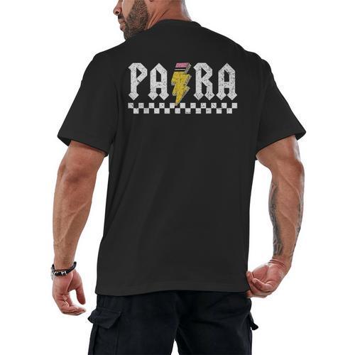 Para Squad Paraprofessional Para Teacher Men's Back Print T-Shirt - teacherstshirts.com