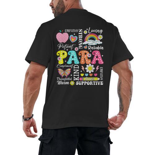 Paras Make It Possible Paraprofessional Paraeducator Teacher Men's Back Print T-Shirt - teacherstshirts.com CA