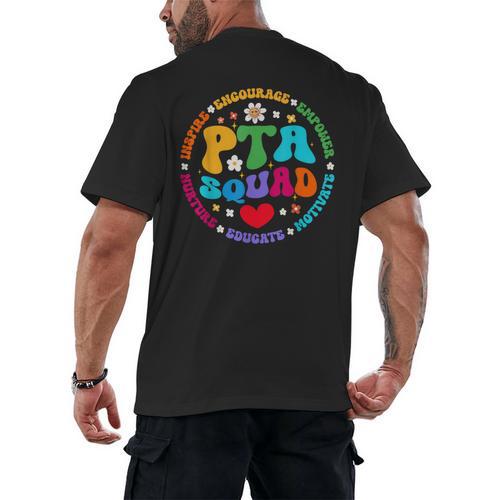 Parents Teacher Association Team Supporter PTA Squad For Men Women Girls Kids Men's Back Print T-Shirt - teacherstshirts.com AU
