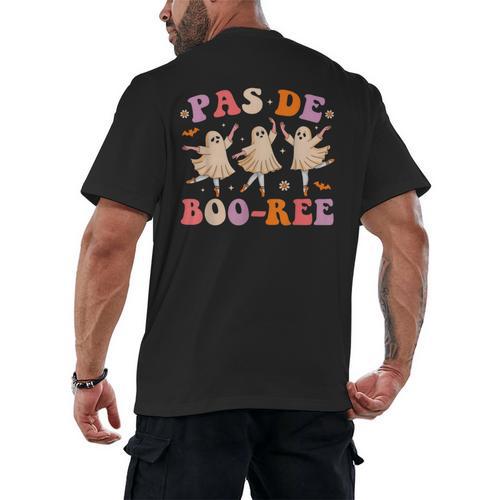 Pas De BOO-Rée Ballet Ghost Dancer Dance Teacher Halloween Men's Back Print T-Shirt - teacherstshirts.com DE