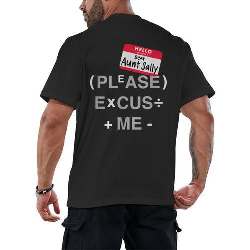 PEMDAS Math Teacher Halloween Costume Men's Back Print T-Shirt - teacherstshirts.com