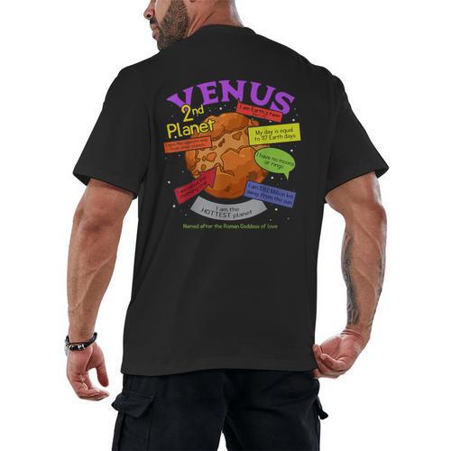 Perfect Planets Teachers Shirts Venus For Solar System Men's Back Print T-Shirt - teacherstshirts.com AU