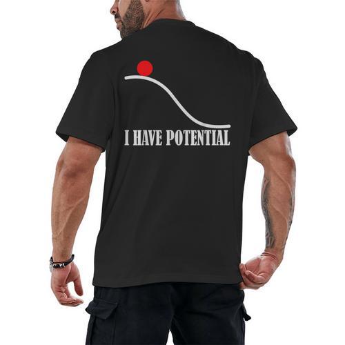 Physics I Have Potential Energy Physics Teacher Men's Back Print T-Shirt - teacherstshirts.com DE