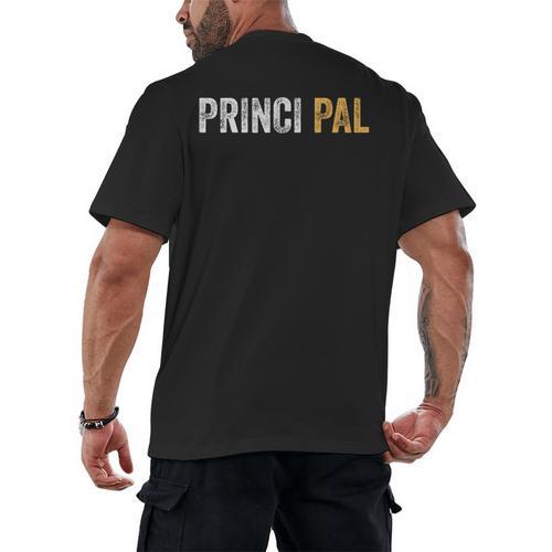 Principal School Teacher Friend Men Women Men's Back Print T-Shirt - teacherstshirts.com AU