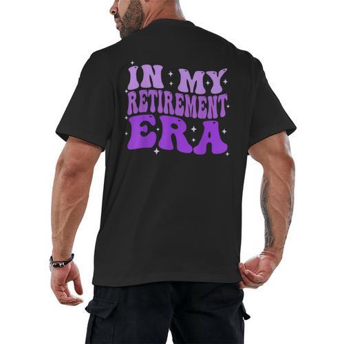 In My Retirement Era Groovy Retired Teacher 2025 Women Men's Back Print T-Shirt - teacherstshirts.com AU