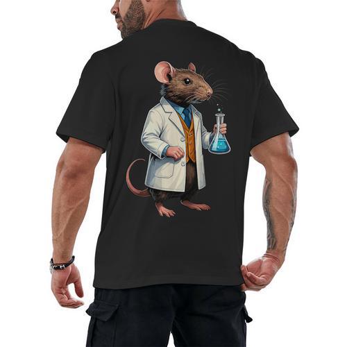 Science Rat Lab Science Scientist Mouse Teacher Chemistry Men's Back Print T-Shirt - teacherstshirts.com UK