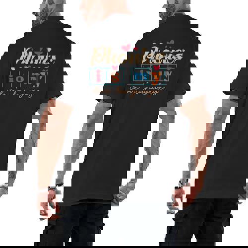 Science Of Reading Teacher Phonics Is My Love Language Men&#x27;s Back Print T-Shirt - teacherstshirts.com