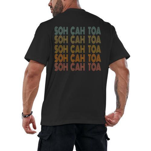 SOH CAH TOA SOHCAHTOA Trigonometry Math Parody Teacher Men Women Kids Men's Back Print T-Shirt - teacherstshirts.com