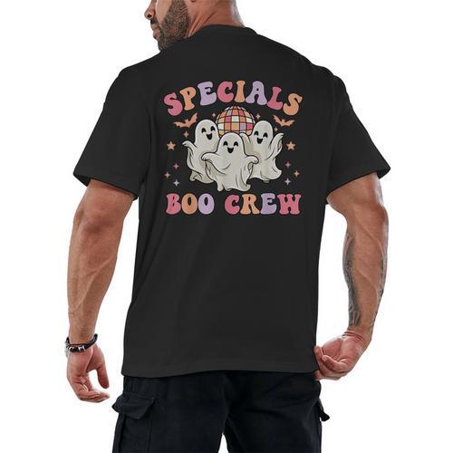 Specials Boo Crew Art Music Pe Tech Teacher Ghost Halloween Men's Back Print T-Shirt - teacherstshirts.com UK