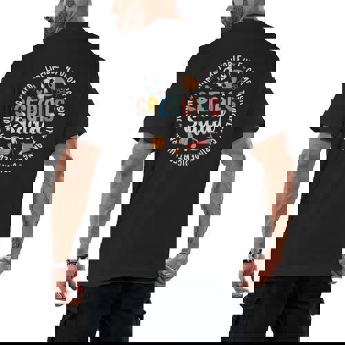 Specials Squad Appreciation Specials Team Specials Teacher Men&#x27;s Back Print T-Shirt - teacherstshirts.com