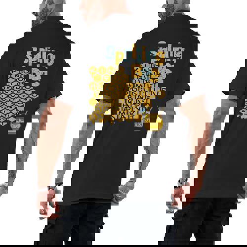 Spelling Bee Kind Positive Kindness Women Teacher Men&#x27;s Back Print T-Shirt - teacherstshirts.com