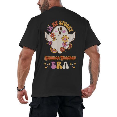 In My Spooky Science Teacher Era Occupational Haunts Men's Back Print T-Shirt - teacherstshirts.com DE