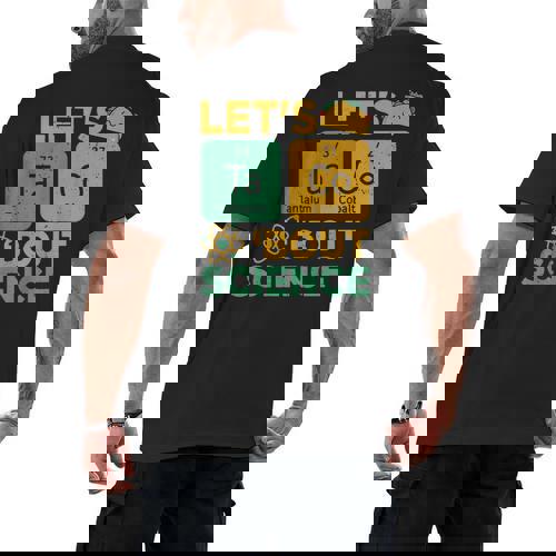 Lets Tacos Bout Science Teacher Chemistry Physics Men&#x27;s Back Print T-Shirt - teacherstshirts.com