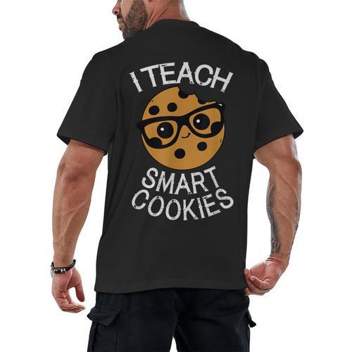Teacher Shirt I Teach Smart Cookies Shirt Nerd Tee Men's Back Print T-Shirt - teacherstshirts.com AU